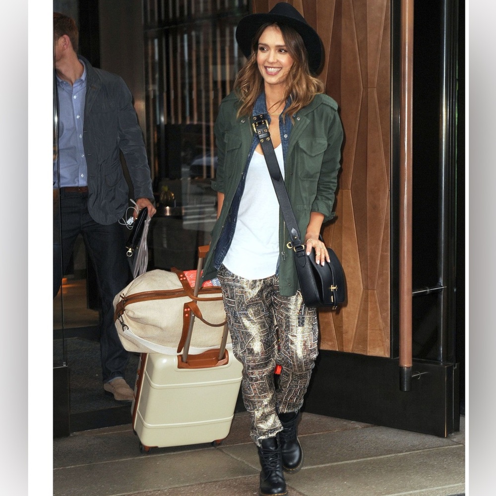 Isabel Marant pour H&M Metallic Silk Pants in Sz 4